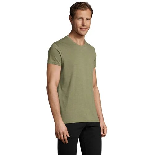 Regent f heren t-shirt 150g Regent fit heather khaki