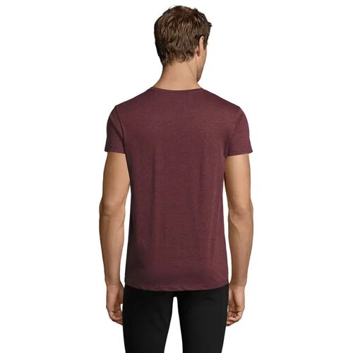 Regent f heren t-shirt 150g Regent fit heather oxblood