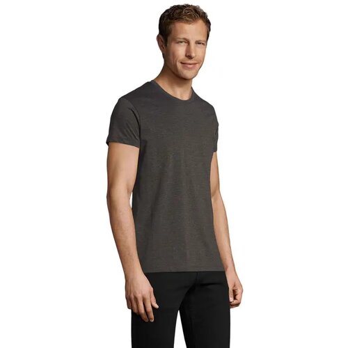 Regent f heren t-shirt 150g Regent fit charcoal melange