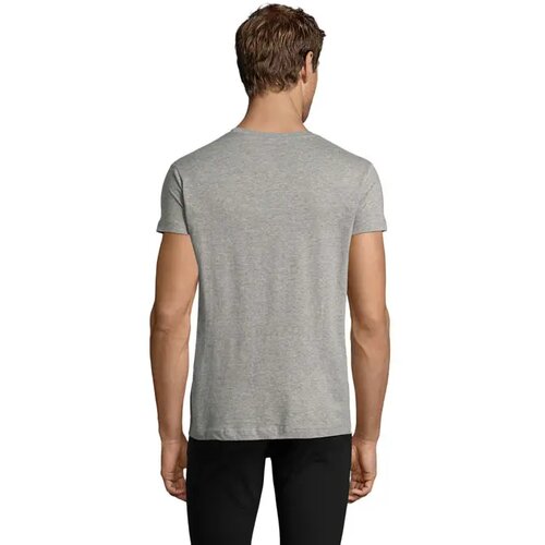 Regent f heren t-shirt 150g Regent fit grijs melange