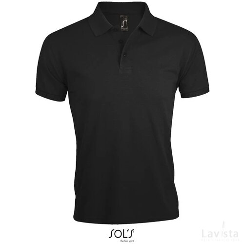 Prime heren polo 200g Prime men zwart