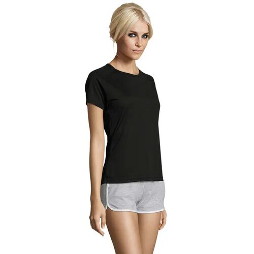 Sportydames t-shirt 140g Sporty women zwart