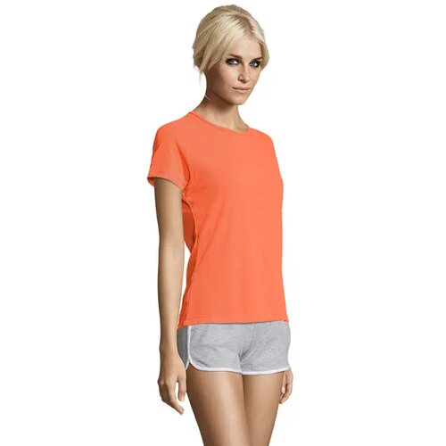 Sportydames t-shirt 140g Sporty women neon oranje