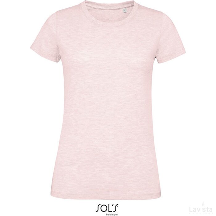 Regent f dames t-shirt 150g Regent fit women heather pink