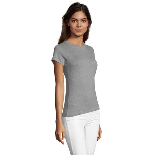Regent f dames t-shirt 150g Regent fit women grijs melange