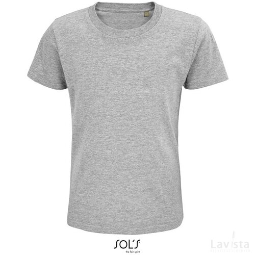 Pioneer kind t-shirt 175g Pioneer kids grijs melange