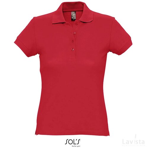 Passion dames polo 170g Passion rood
