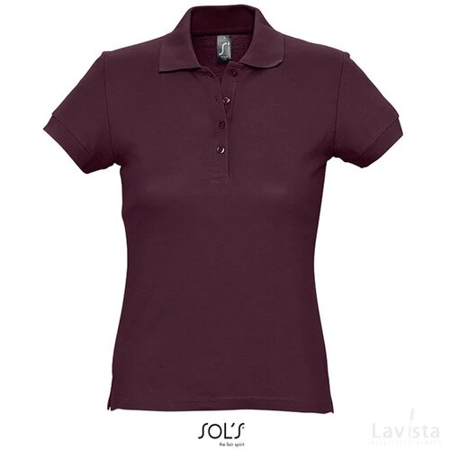 Passion dames polo 170g Passion burgundy