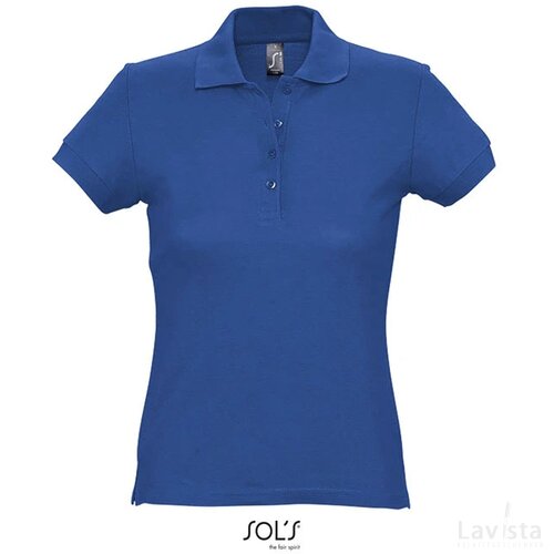 Passion dames polo 170g Passion koningsblauw