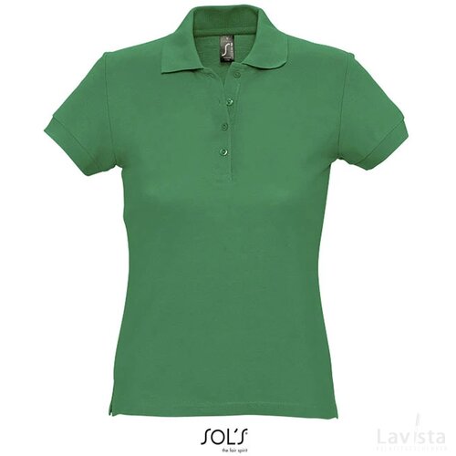 Passion dames polo 170g Passion helder groen