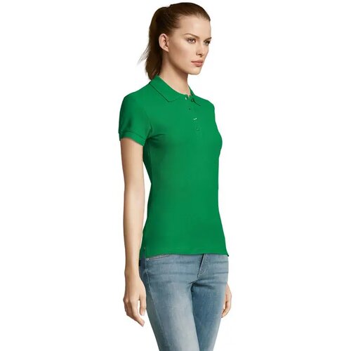 Passion dames polo 170g Passion helder groen