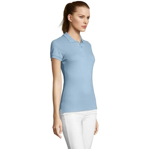 Passion dames polo 170g Passion sky blue