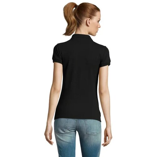 Passion dames polo 170g Passion zwart