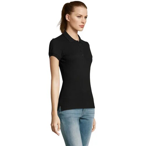 Passion dames polo 170g Passion zwart