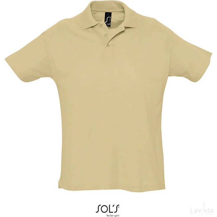 Summer ii heren polo 170g Summer ii sand