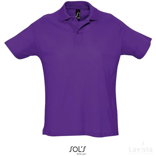 Summer ii heren polo 170g Summer ii dark purple