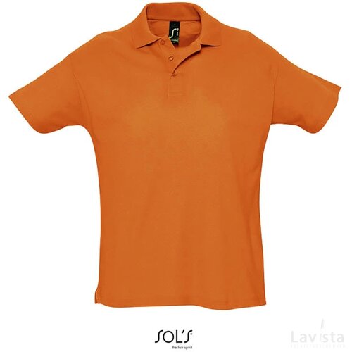 Summer ii heren polo 170g Summer ii oranje