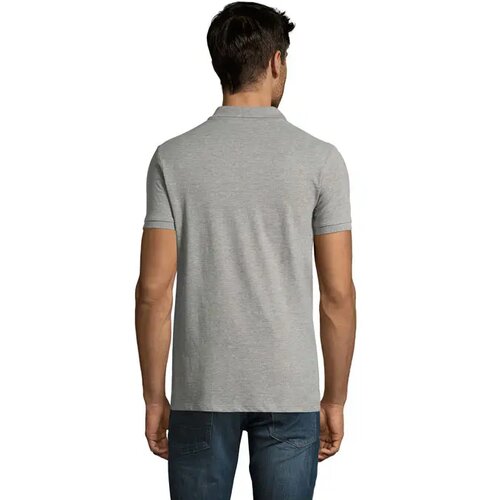 Perfect heren polo 180g Perfect men grey melange