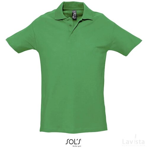 Spring ii heren polo210g Spring ii helder groen