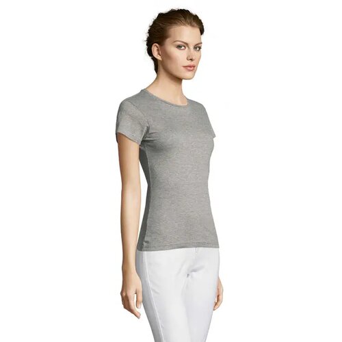 Miss dames t-shirt 150g Miss grijs melange