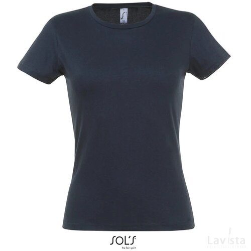 Miss dames t-shirt 150g Miss marine
