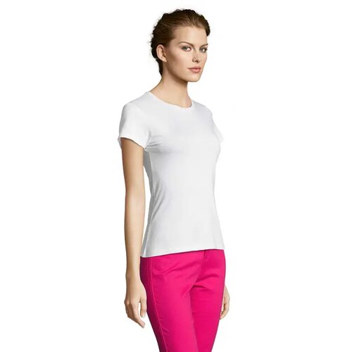 Miss dames t-shirt 150g Miss wit