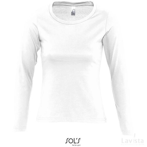 Majestic dames t-shirt 150g Majestic wit