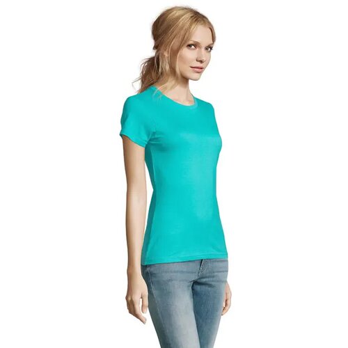 Imperial dames t-shirt 190g Imperial women caribbean blauw