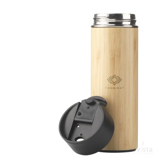 Sakura 360 Ml Bamboe Thermosfles/Thermosbeker Bamboe