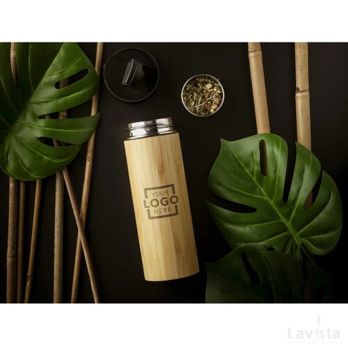 Sakura 360 Ml Bamboe Thermosfles/Thermosbeker Bamboe