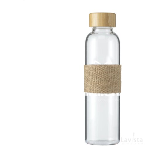 Senga Glass Bamboo 500 Ml Drinkfles Bamboe