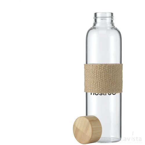 Senga Glass Bamboo 500 Ml Drinkfles Bamboe