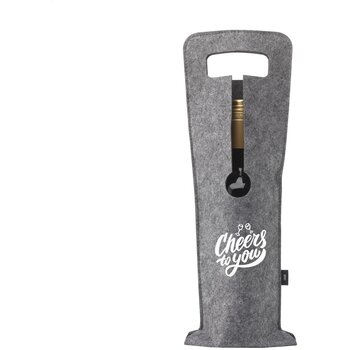 Wine Bag-To-Give Rpet Wijntas Grijs