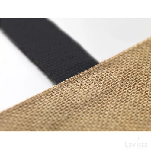 Elegance Bag Jute Shopper Zwart