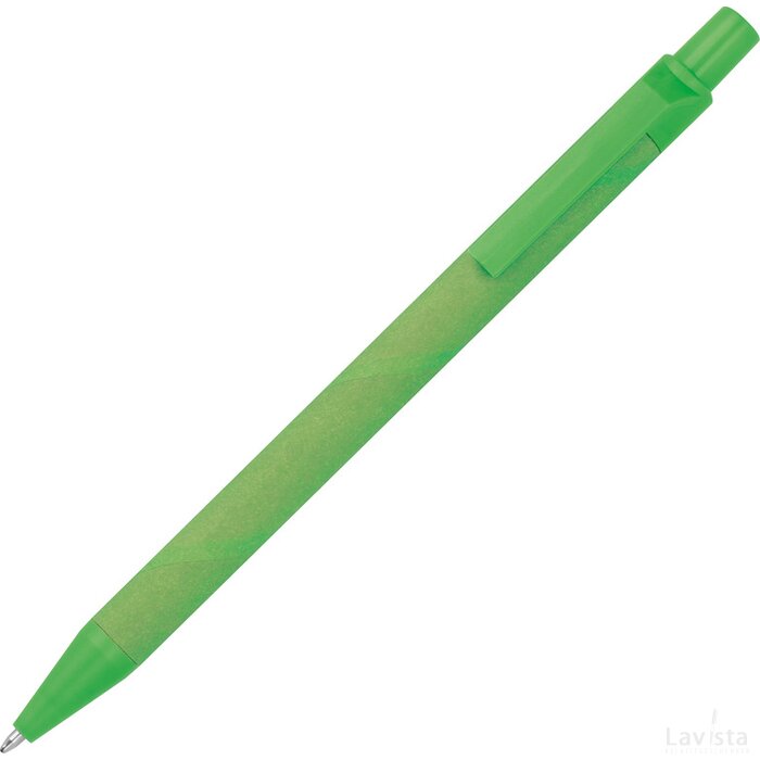 Pen van gerecycled papier en mais groen