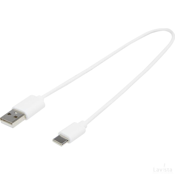 USB-A naar Type-C TPE 2 A-kabel Wit