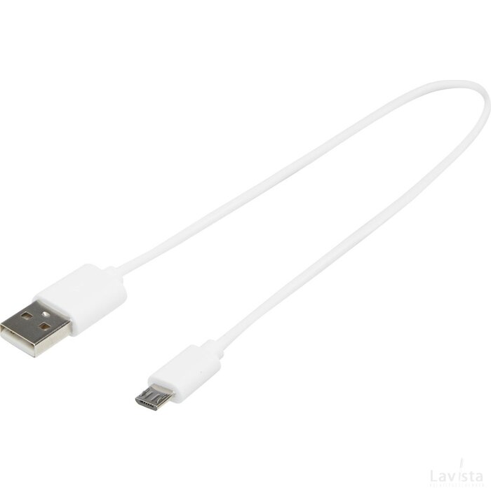 USB-A naar Micro-USB TPE 2A-kabel Wit