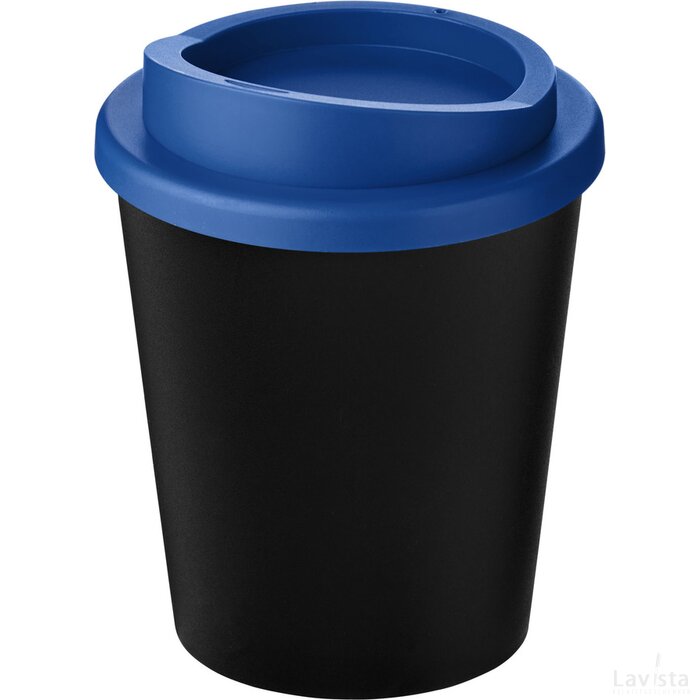 Americano® Espresso Eco 250 ml gerecyclede beker Zwart, Midden blauw Zwart/Midden blauw