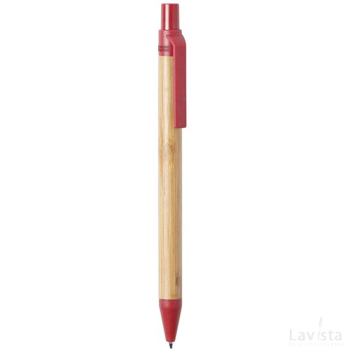 Roak Bamboe Balpen Rood