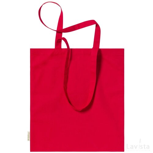 Klimbou Katoenen Boodschappentas Rood