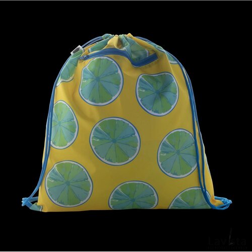Creadraw Zip Rpet Custom Made Tas Met Trekkoord (Kobalt) Blauw