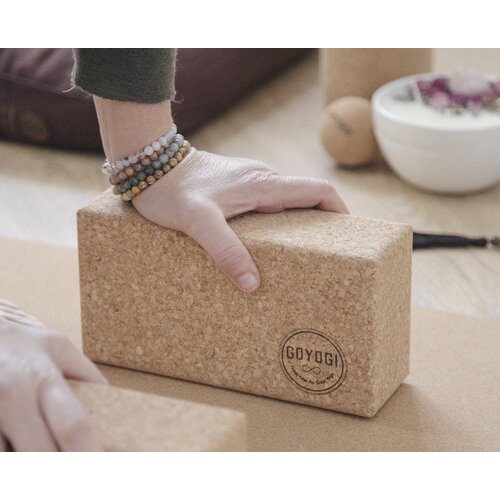 Kurk yogablok Naturel