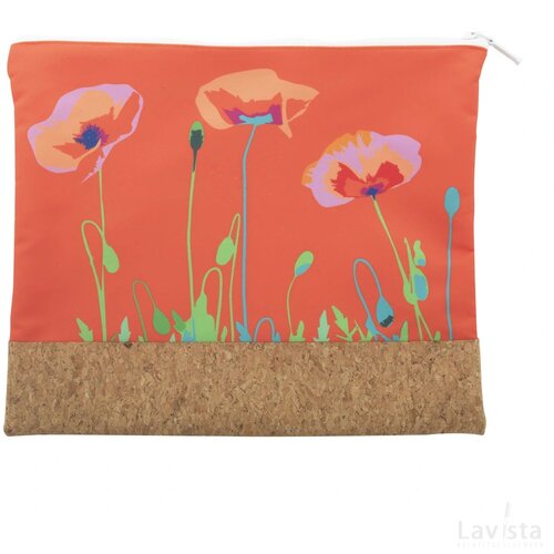 Creabeauty Cork L Custom Made Make-Up Tas Wit
