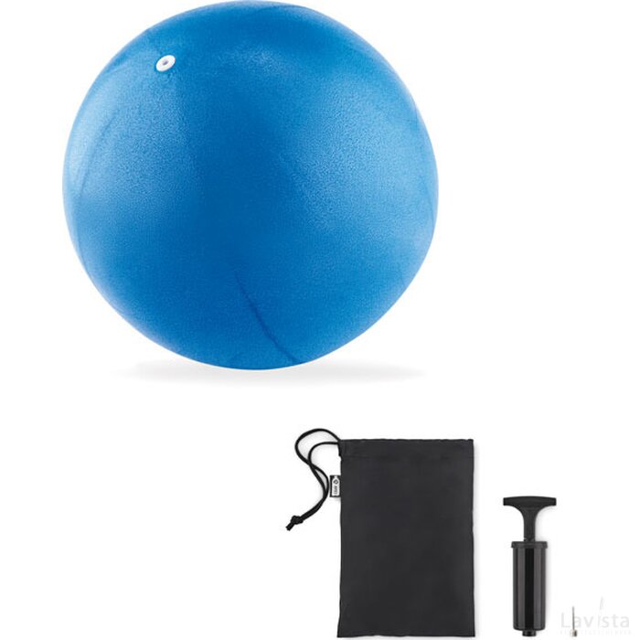 Kleine pilatesbal met pomp Inflaball blauw
