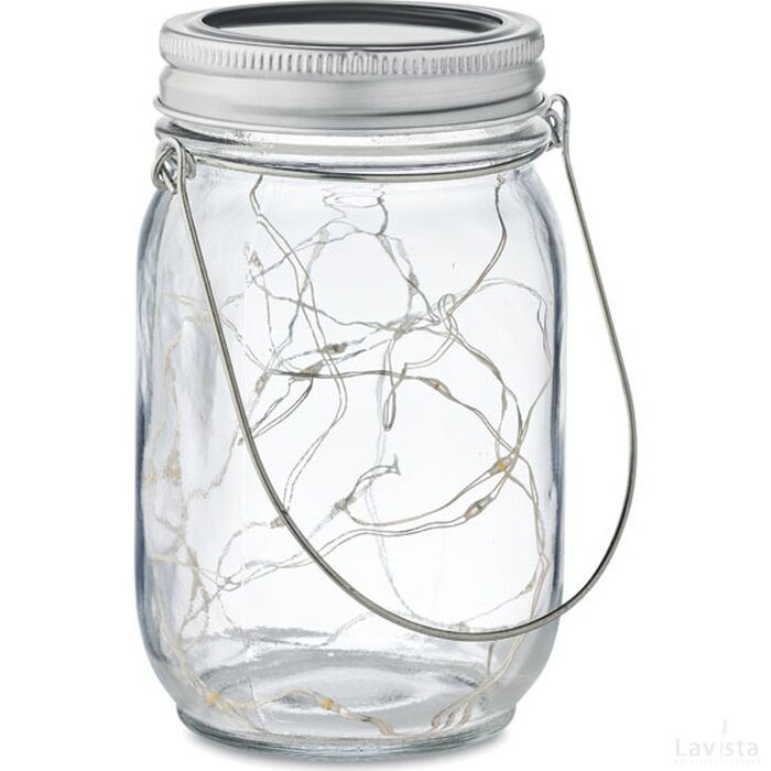 Mason jar solar buitenlamp Pot lamp transparant