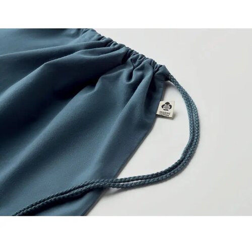 Trekkoord rugzak van organisch Yuki colour blauw