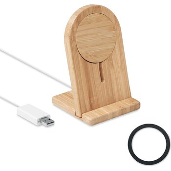 Draagbare oplader 10w Hintois hout