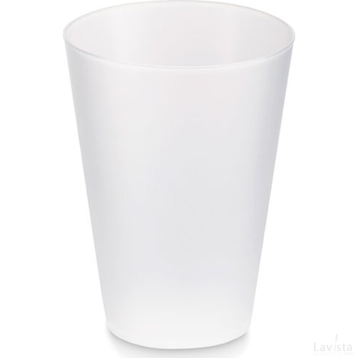 Herbruikbare event beker 300ml Festa large transparant wit