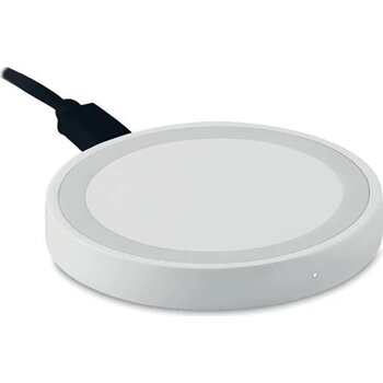 Kleine draadloze oplader Wireless plato + wit