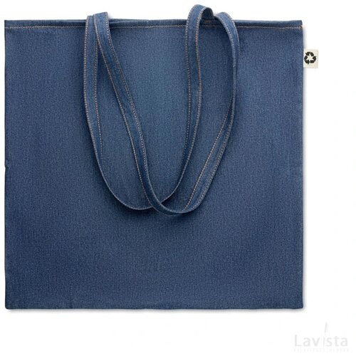 Gerecyclede denim boodschappent Style tote blauw
